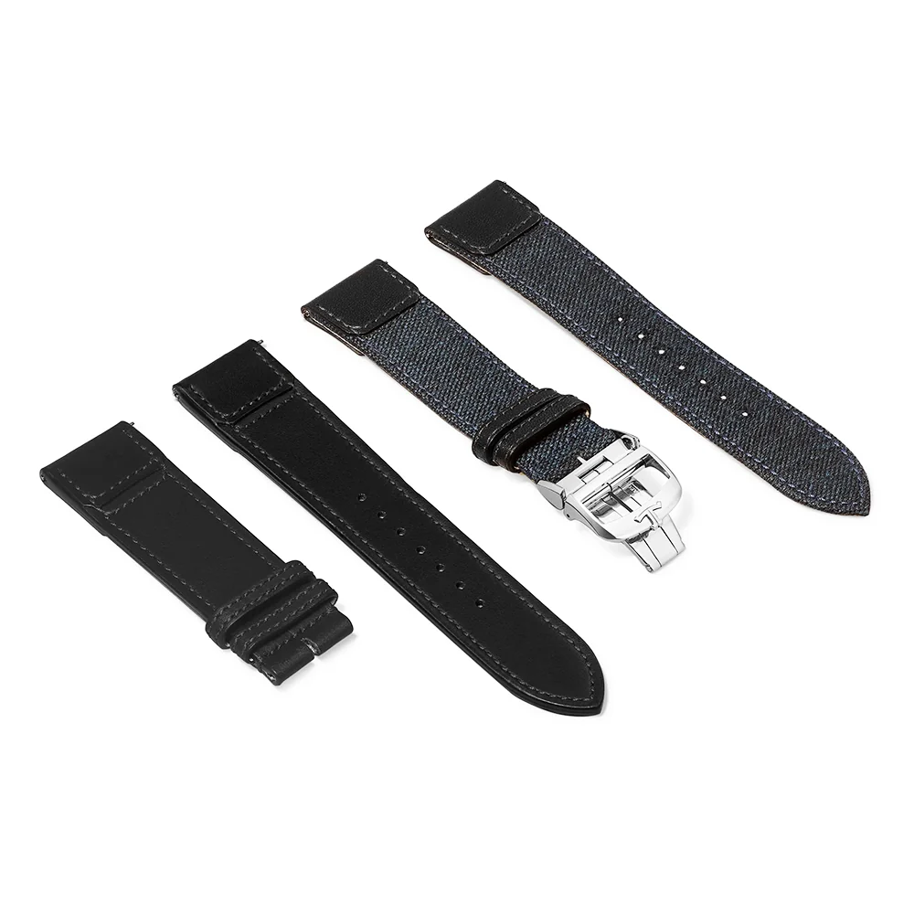 Reverso Tribute Chronograph Mens Blue Dial Strap Watch - Image 7