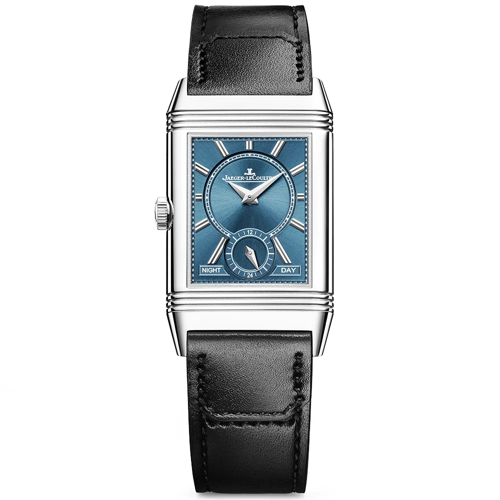 Reverso Tribute Duoface Small Seconds White Dial Strap Watch - Image 2