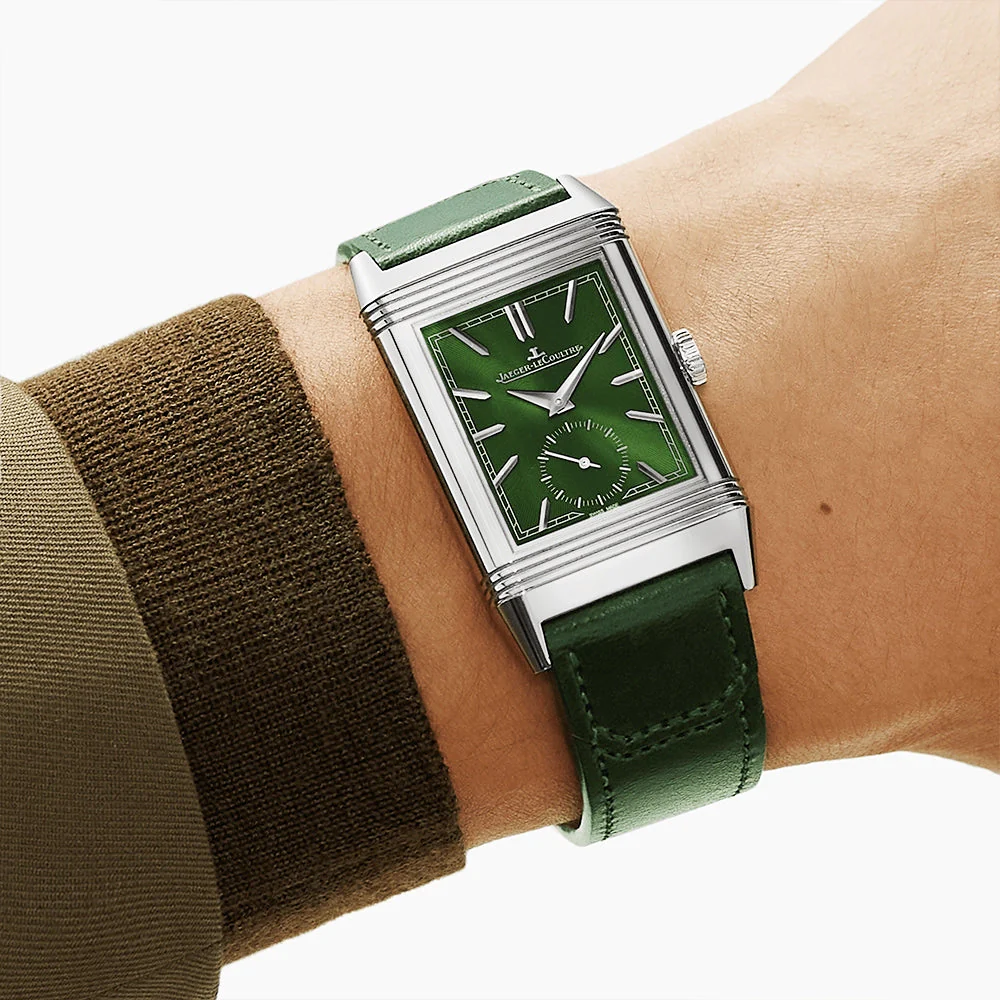 Reverso Tribute Monoface Small Seconds Green Dial Watch - Image 2