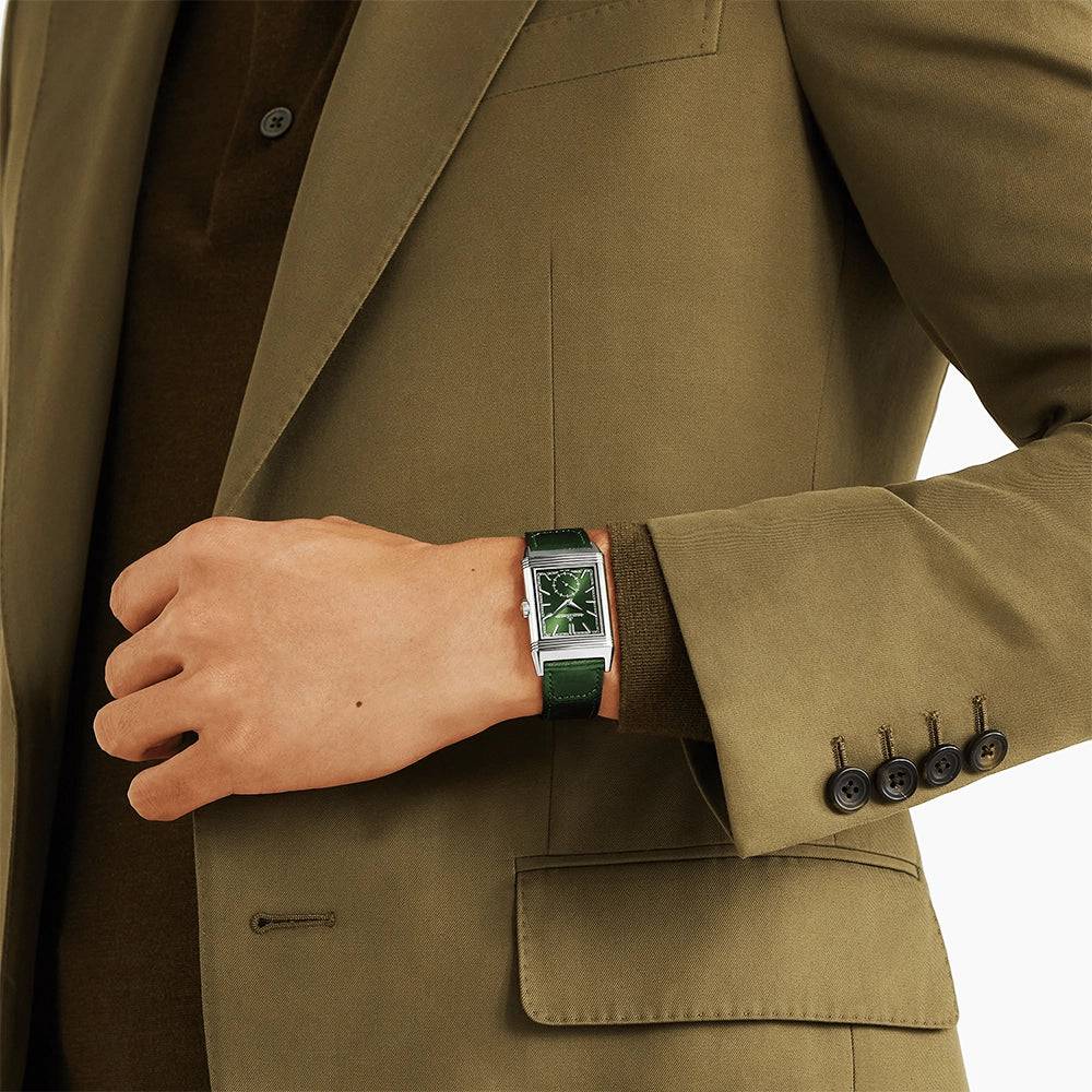Reverso Tribute Monoface Small Seconds Green Dial Watch - Image 3