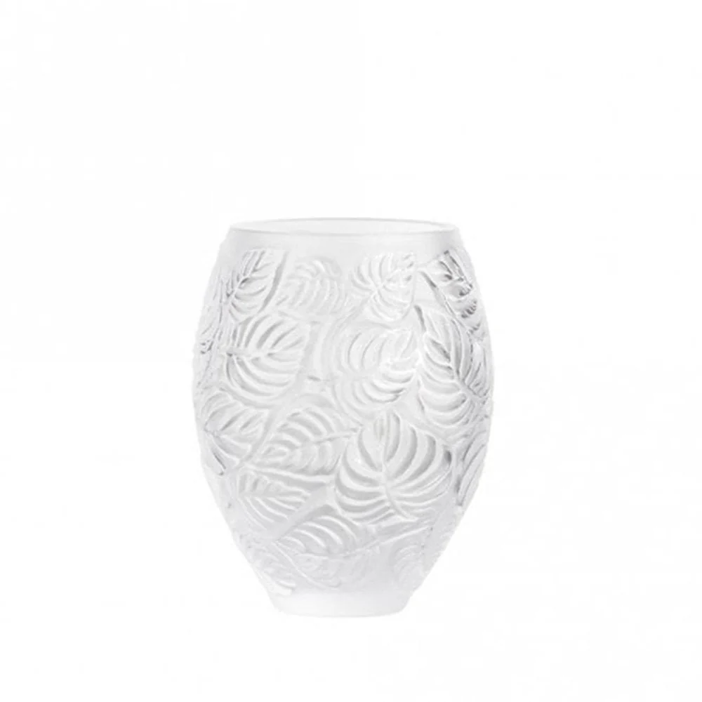 Feuilles Clear Crystal Vase - Image 3