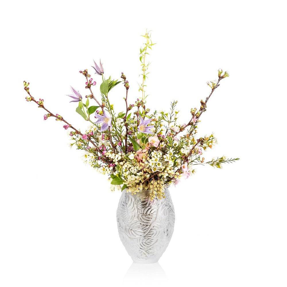 Feuilles Clear Crystal Vase - Image 4