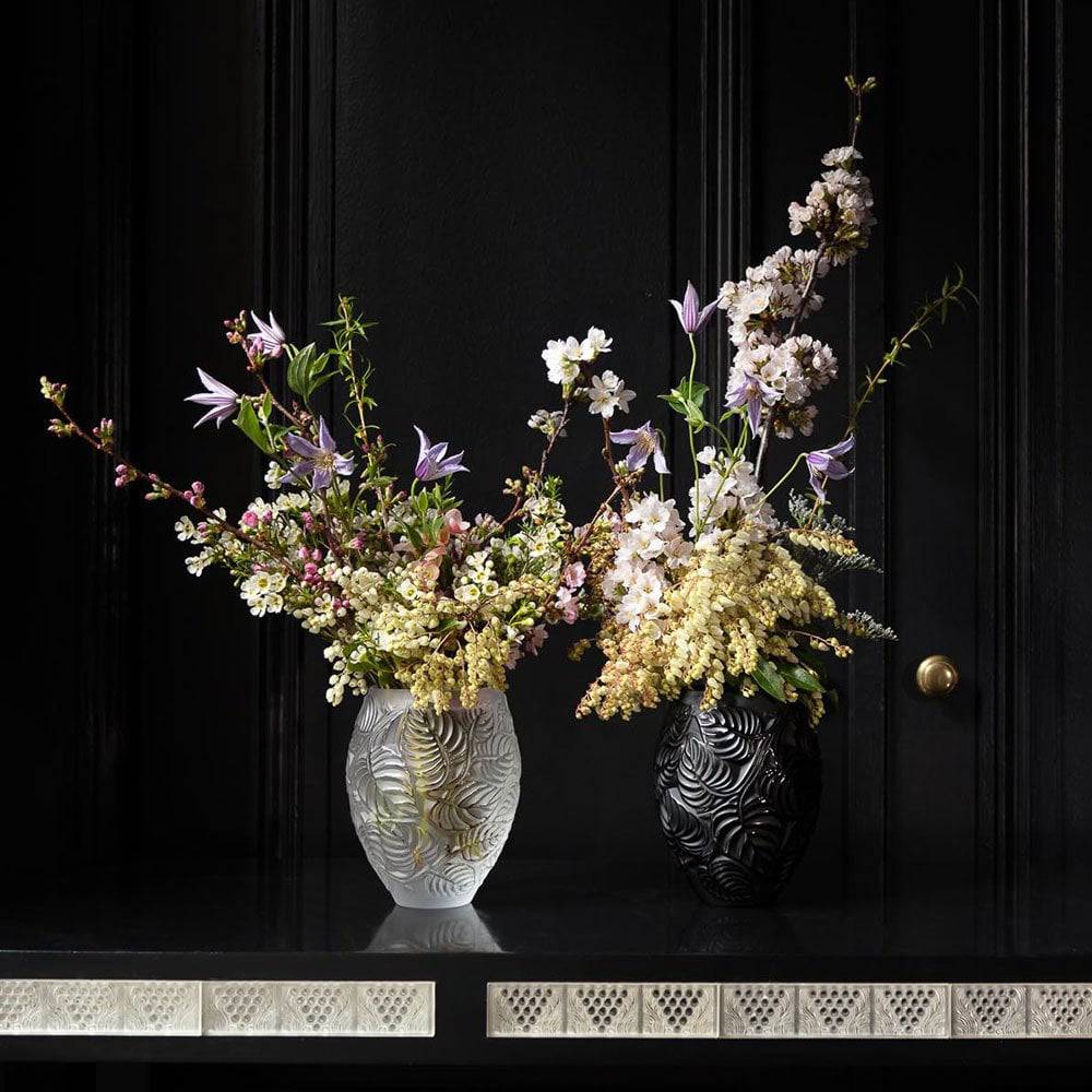 Feuilles Clear Crystal Vase - Image 5