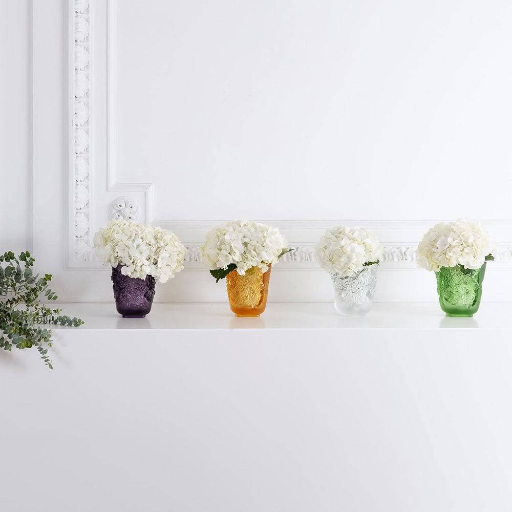 Pivoines Small Clear Crystal Vase - Image 5