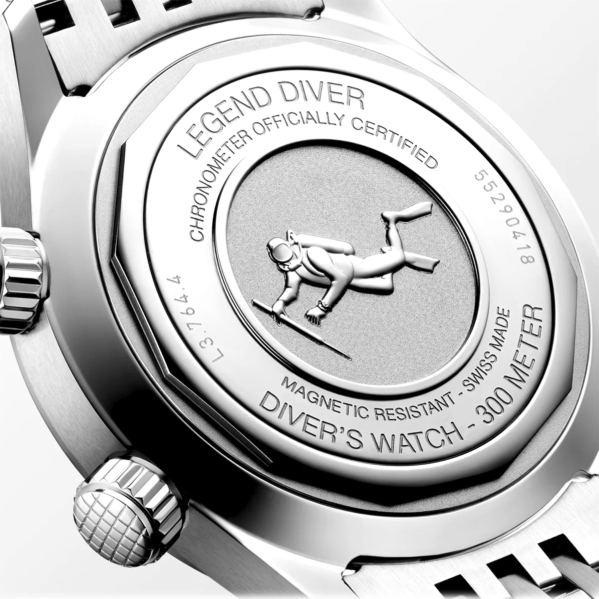Legend Diver 39mm Terracotta Dial Men's Automatic Bracelet Watch - Image 2