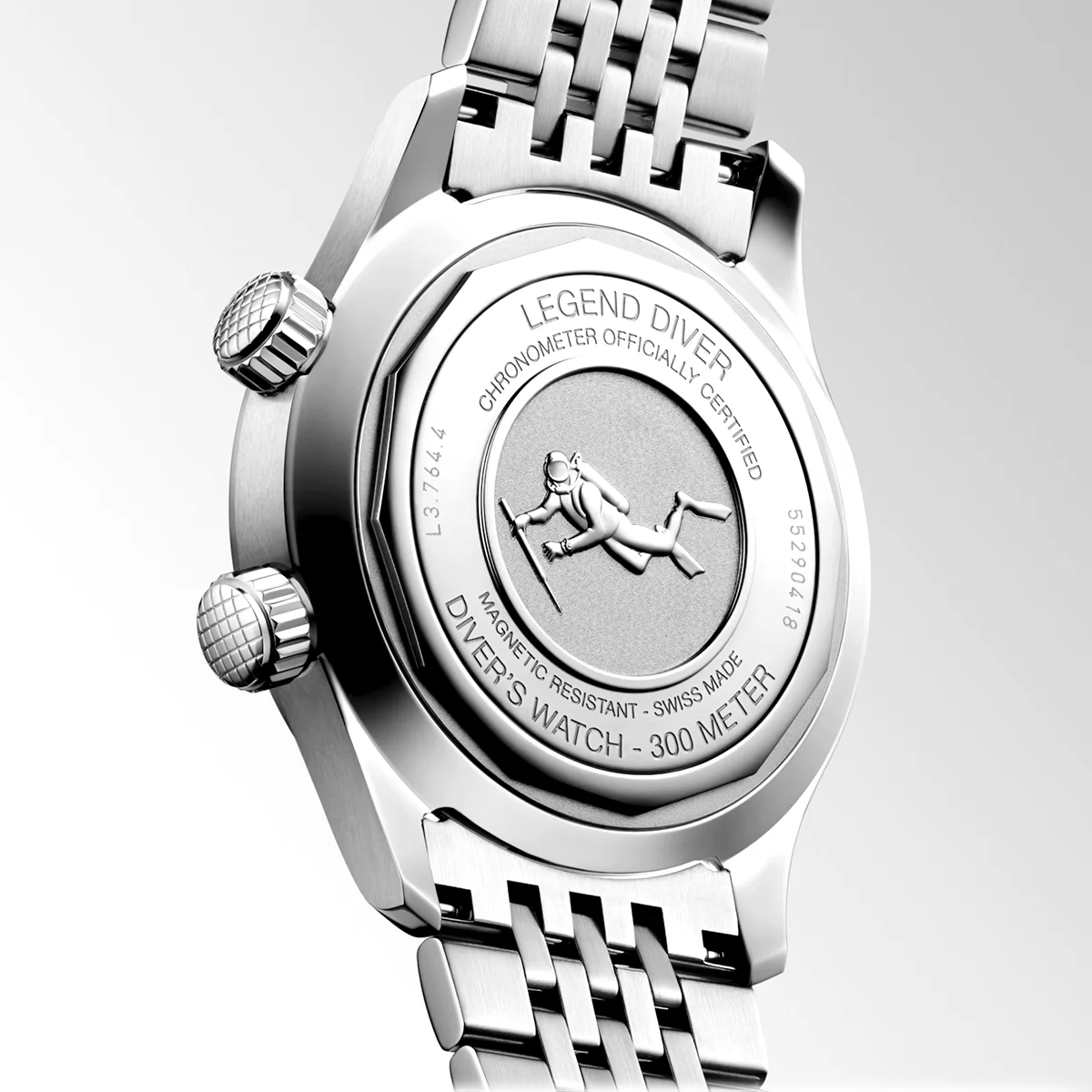 Legend Diver 39mm Terracotta Dial Men's Automatic Bracelet Watch - Image 4