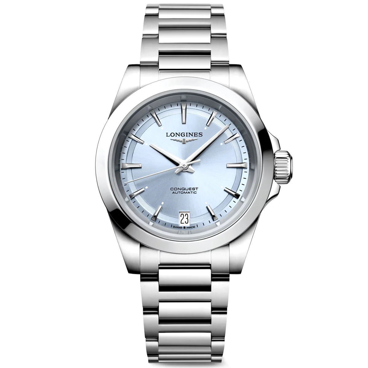 Conquest 34mm Blue Sunray Dial Automatic Bracelet Watch - Image 4