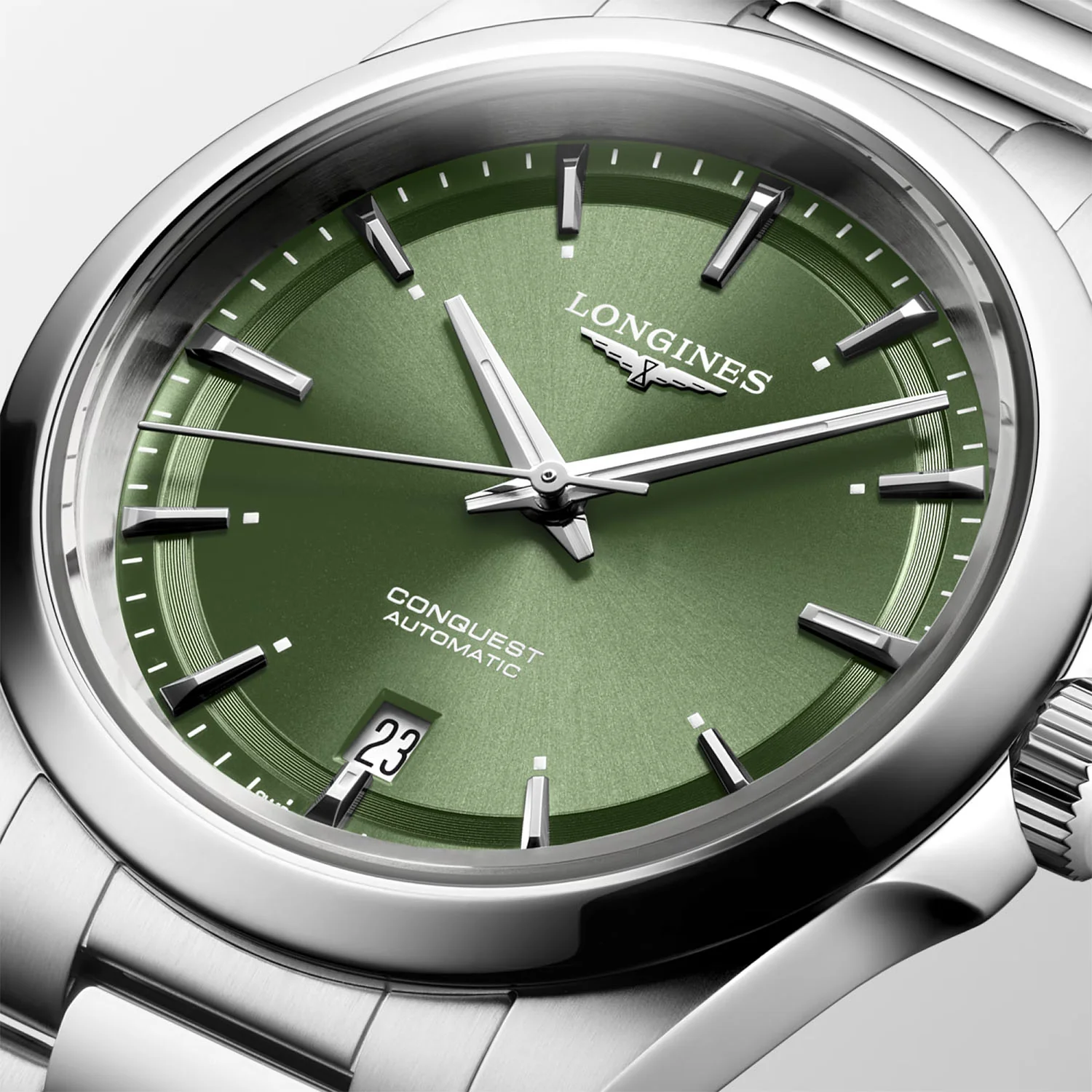 Conquest 38mm Green Dial Automatic Bracelet Watch - Image 2