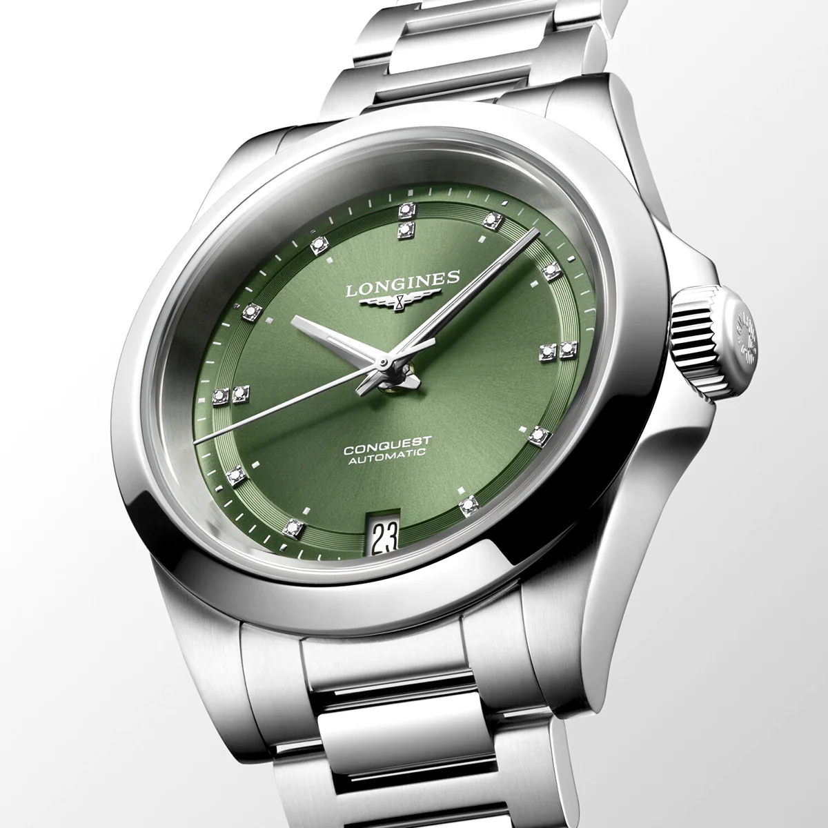Conquest 38mm Green Dial Automatic Bracelet Watch - Image 3