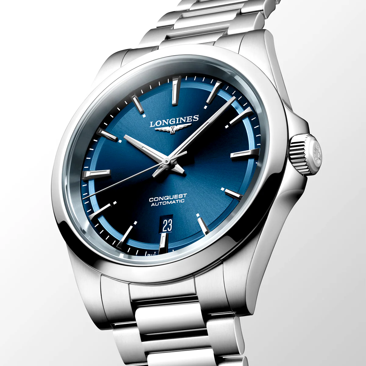 Conquest 41mm Blue Dial Automatic Bracelet Watch - Image 4