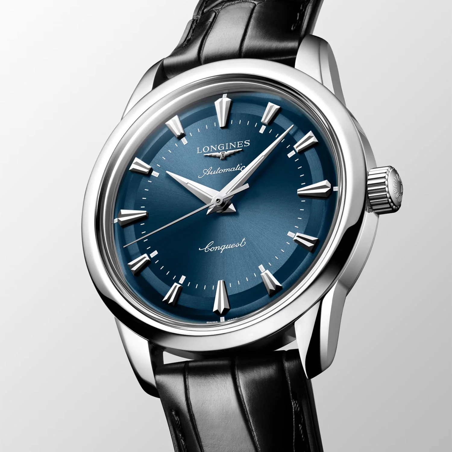 Conquest Heritage 38mm Blue Dial Automatic Strap Watch - Image 3