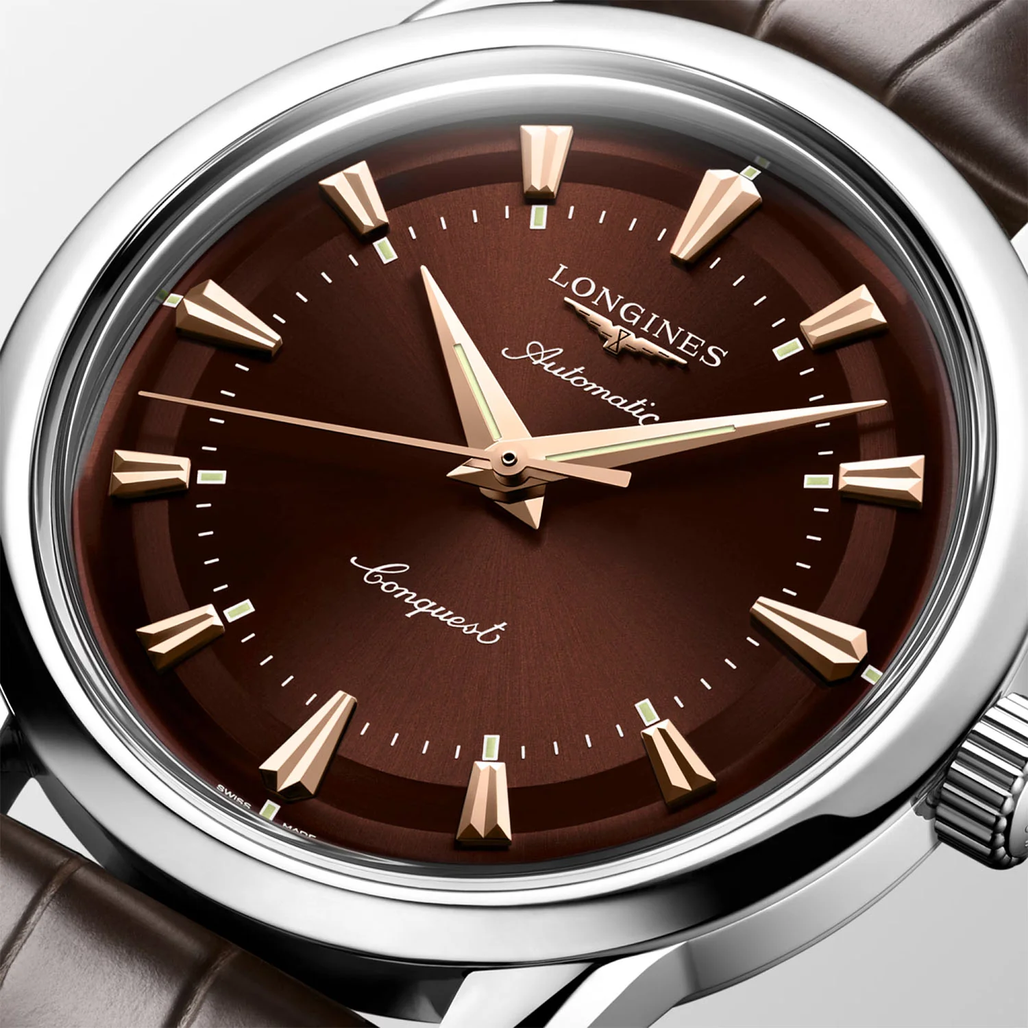 Conquest Heritage Steel 38mm Men's Automatic Strap Watch - Image 3