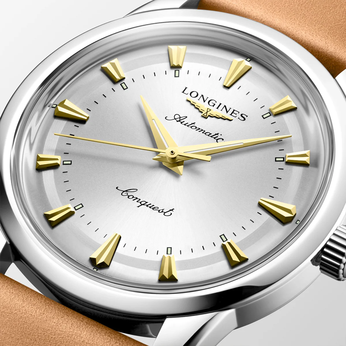 Conquest Heritage Ivory Dial Strap Watch - Image 4