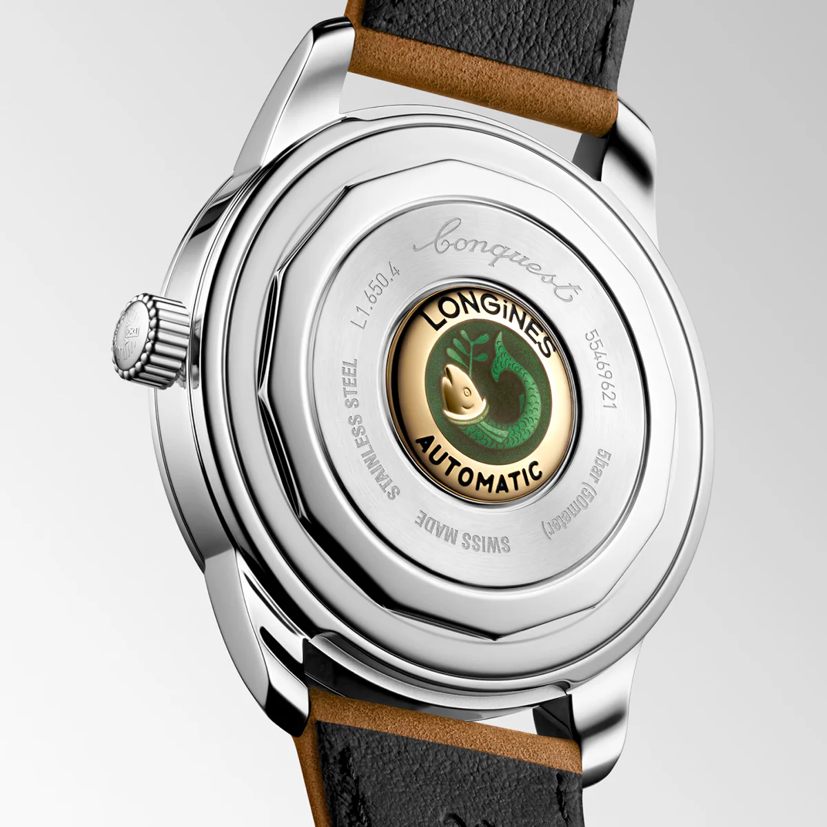 Conquest Heritage Ivory Dial Strap Watch - Image 5
