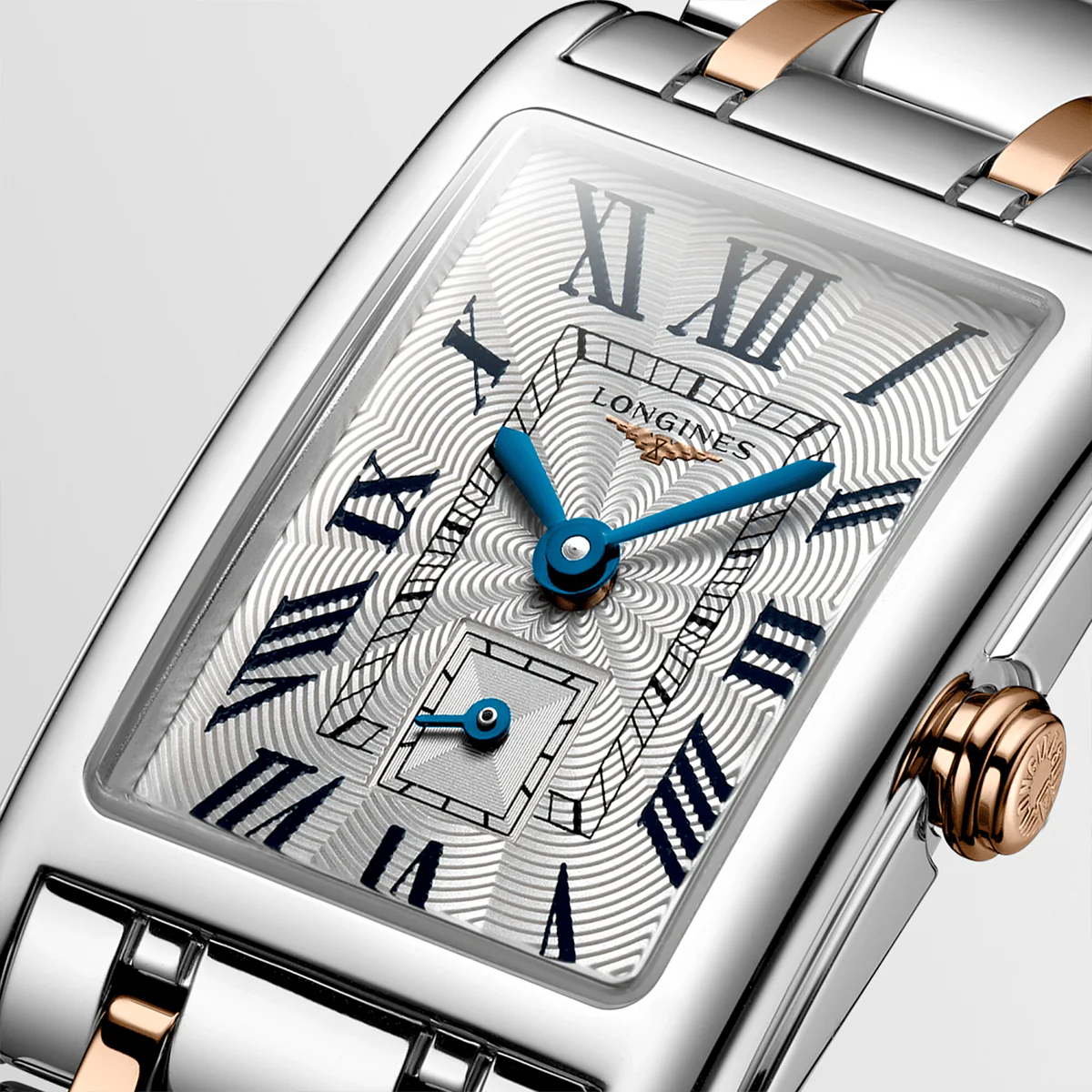 DolceVita 20.8mm x 32mm Two-Tone Silver Dial Ladies Bracelet Watch - Image 2