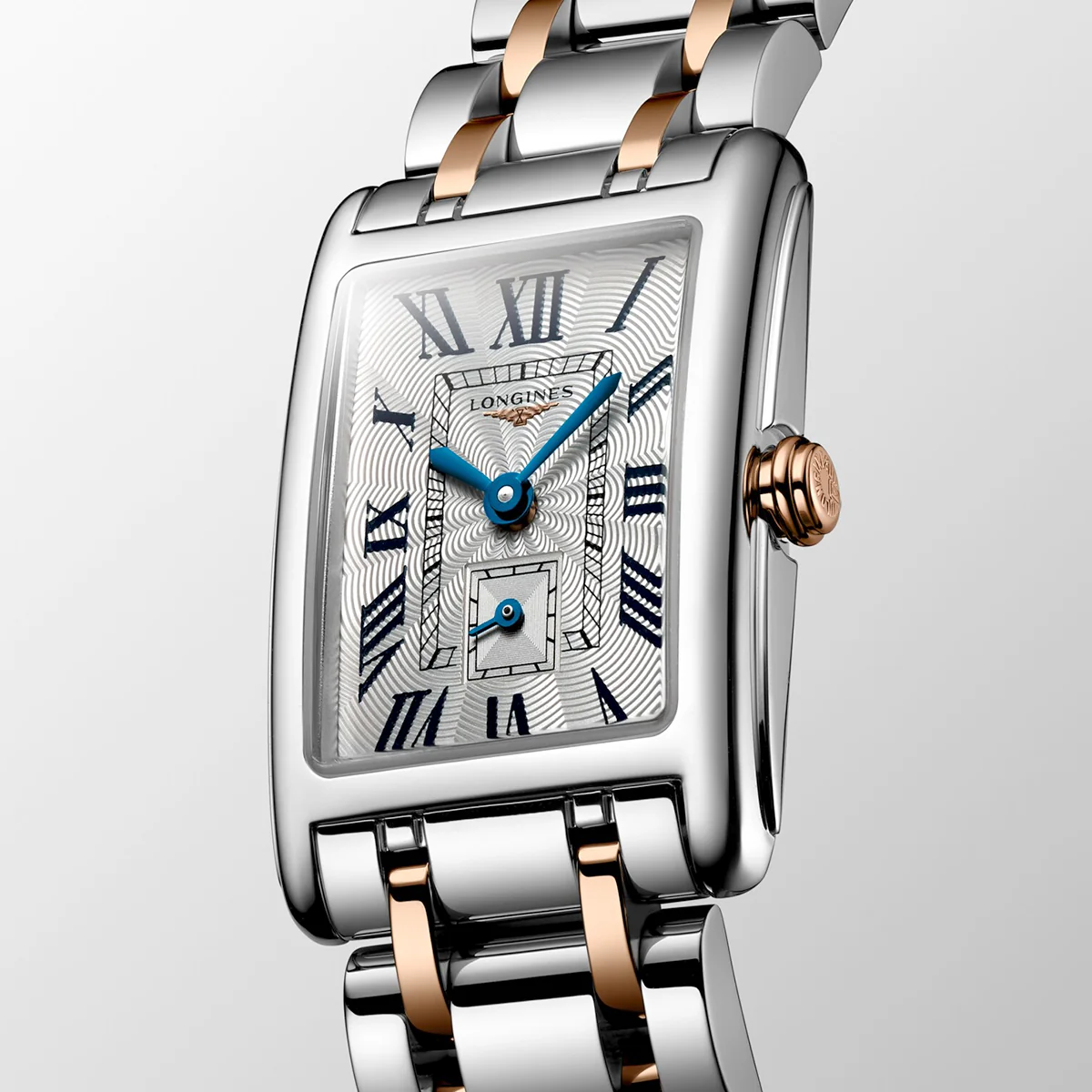 DolceVita 20.8mm x 32mm Two-Tone Silver Dial Ladies Bracelet Watch - Image 4