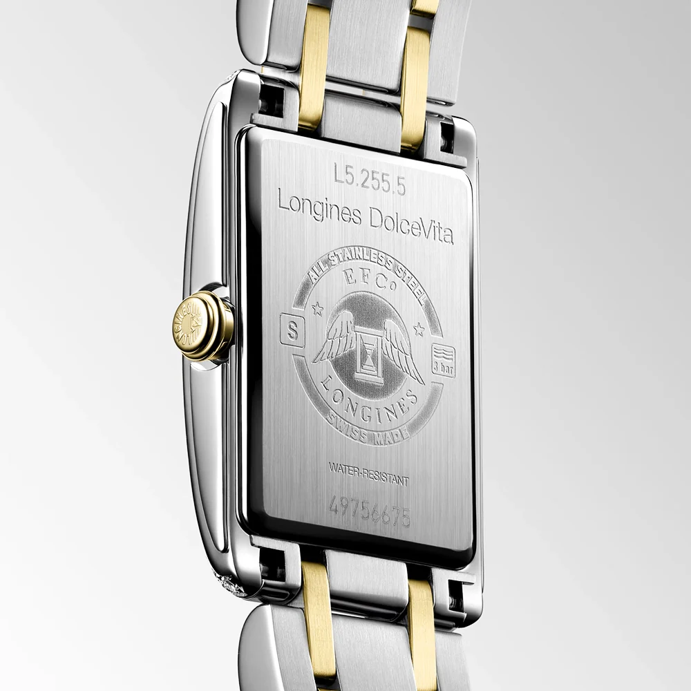 DolceVita 20.8mmx x 32mm Steel & Yellow Gold Diamond Set Watch - Image 4