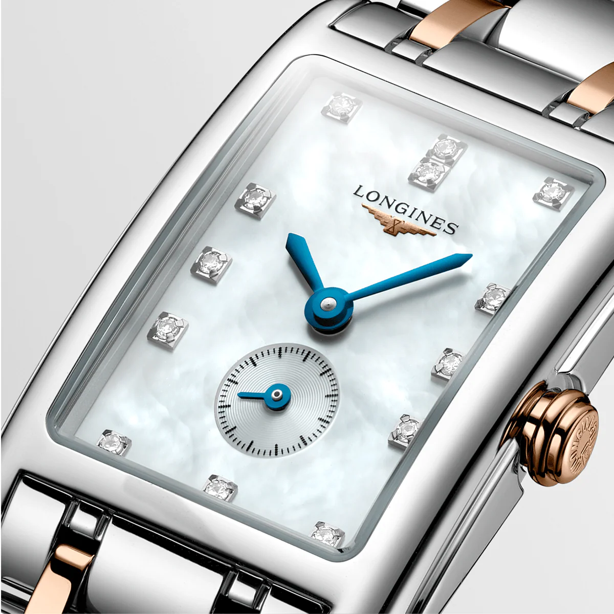 DolceVita 20.8mm x 32mm Two Tone Mother of Pearl Diamond Dial Watch - Image 2