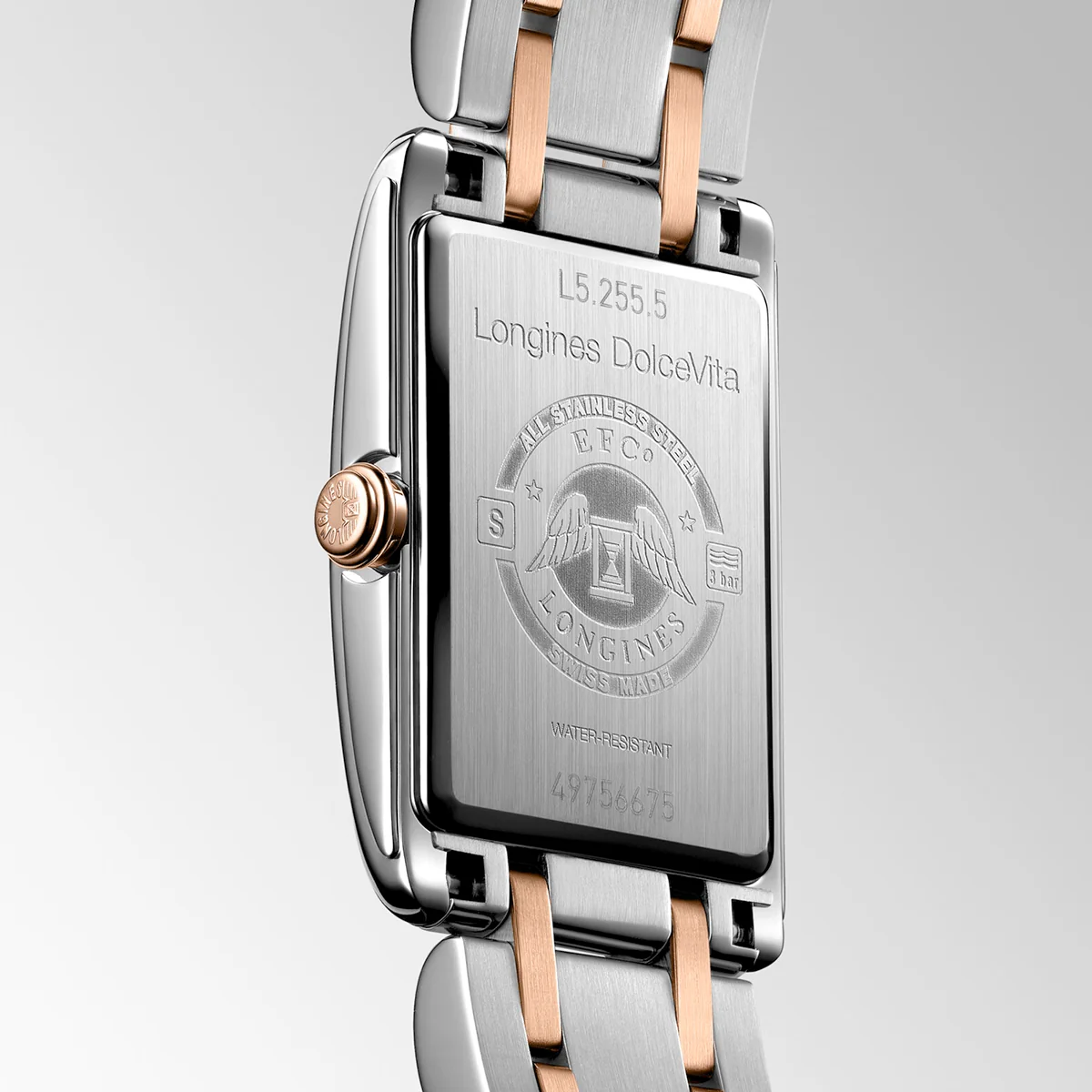 DolceVita 20.8mm x 32mm Two Tone Mother of Pearl Diamond Dial Watch - Image 3