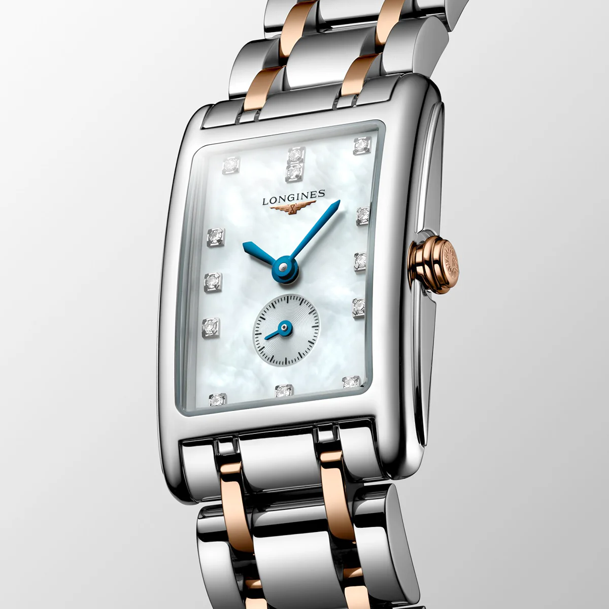 DolceVita 20.8mm x 32mm Two Tone Mother of Pearl Diamond Dial Watch - Image 4