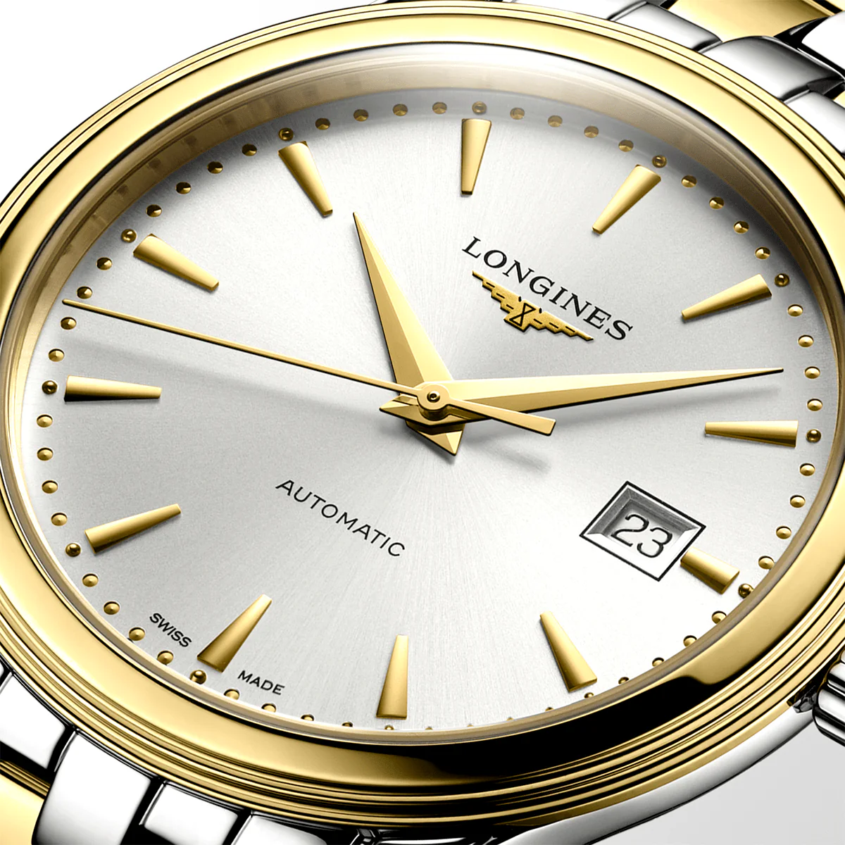 Flagship 40mm Silver Dial Two-Tone Automatic Bracelet Watch - Image 2
