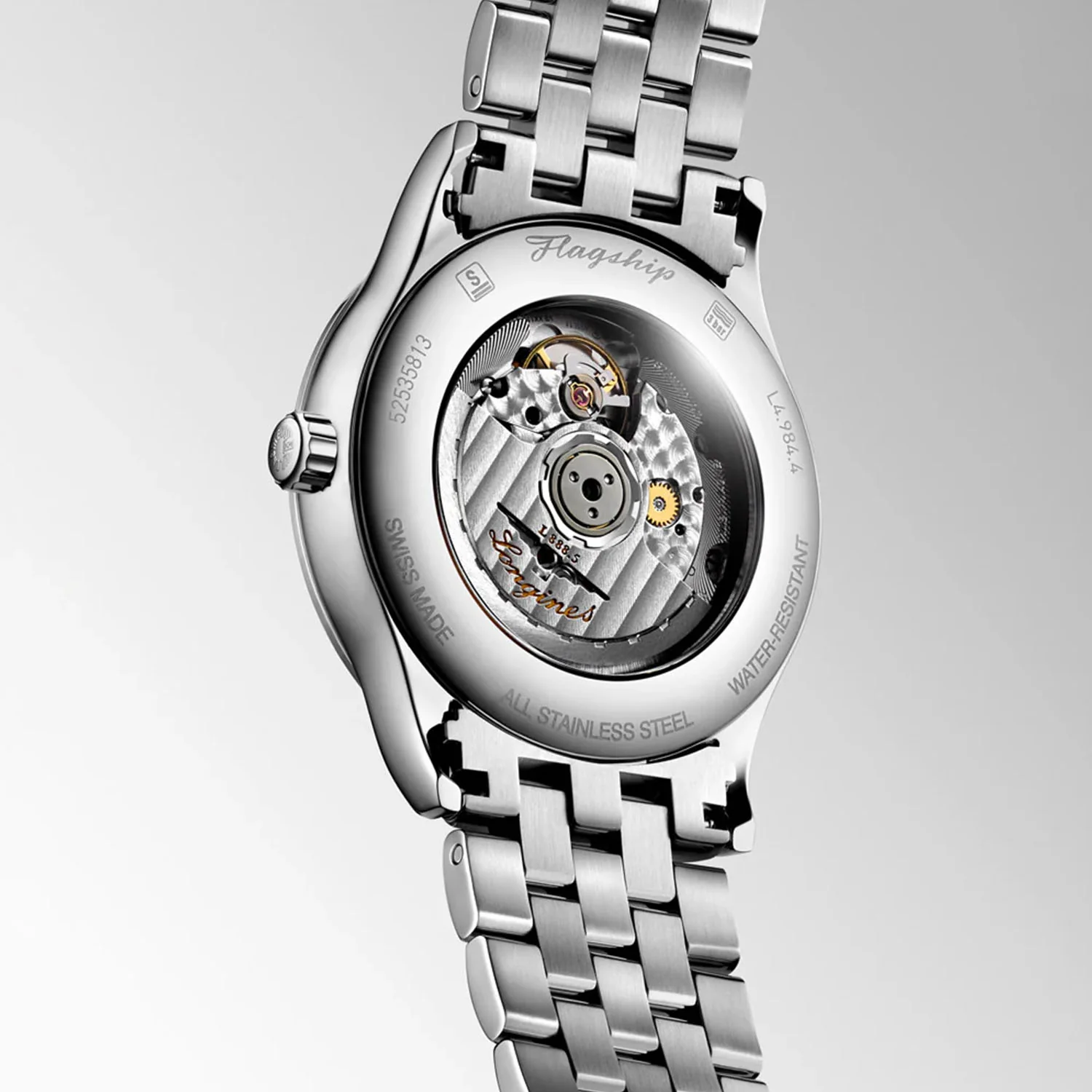 Flagship Classic 40mm Silver Dial Automatic Bracelet Watch - Image 4