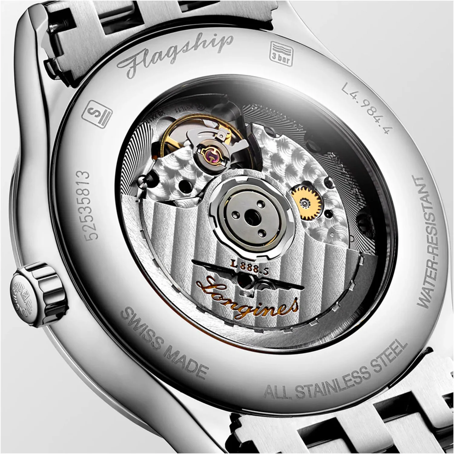 Flagship Classic 40mm Silver Dial Automatic Bracelet Watch - Image 5