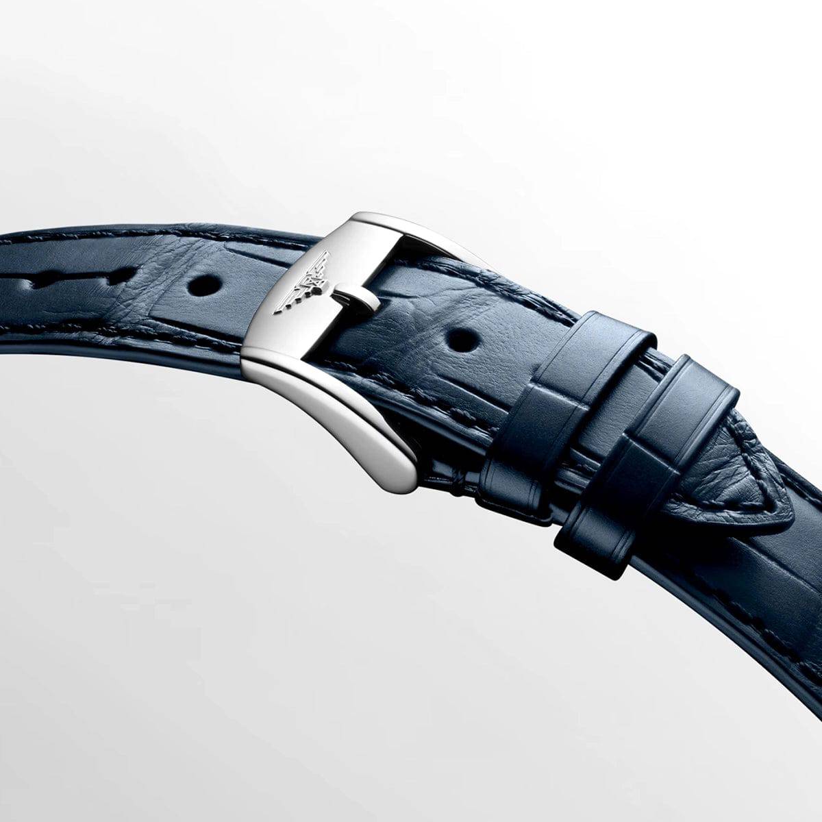 Flagship Heritage 38.5mm Blue Sunray Dial Leather Strap Watch - Image 4
