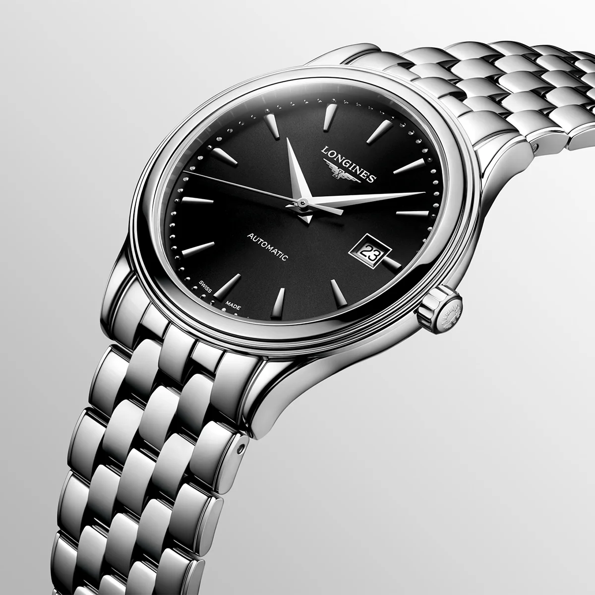 Flagship Steel 40mm Automatic Men's Bracelet  Watch - Image 3