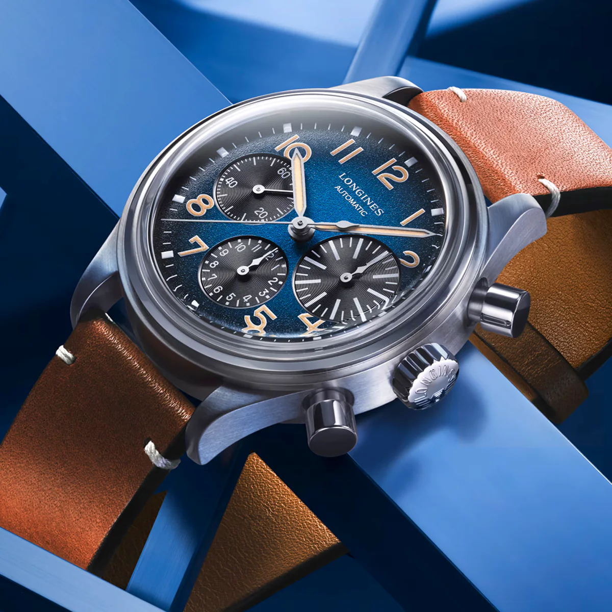 Heritage Avigation Bigeye 42mm Blue Dial Automatic Chronograph Watch - Image 6