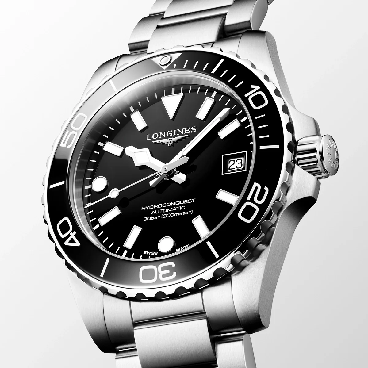 HydroConquest 39mm Black Dial & Ceramic Bezel Automatic Watch - Image 2