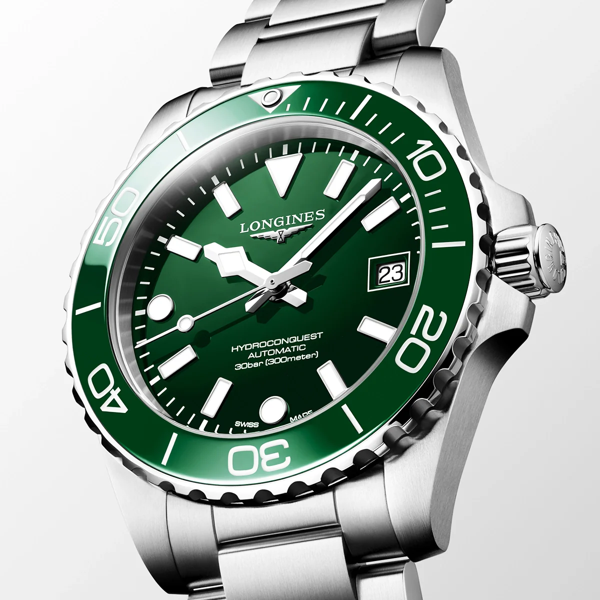 HydroConquest 39mm Green Dial & Ceramic Bezel Automatic Watch - Image 2