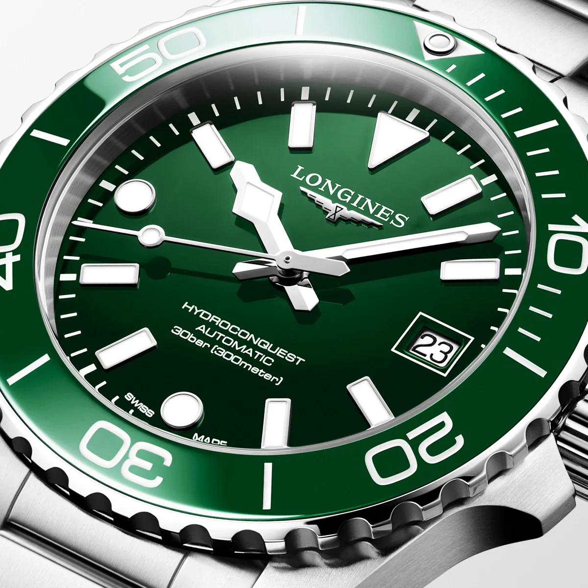 HydroConquest 39mm Green Dial & Ceramic Bezel Automatic Watch - Image 3