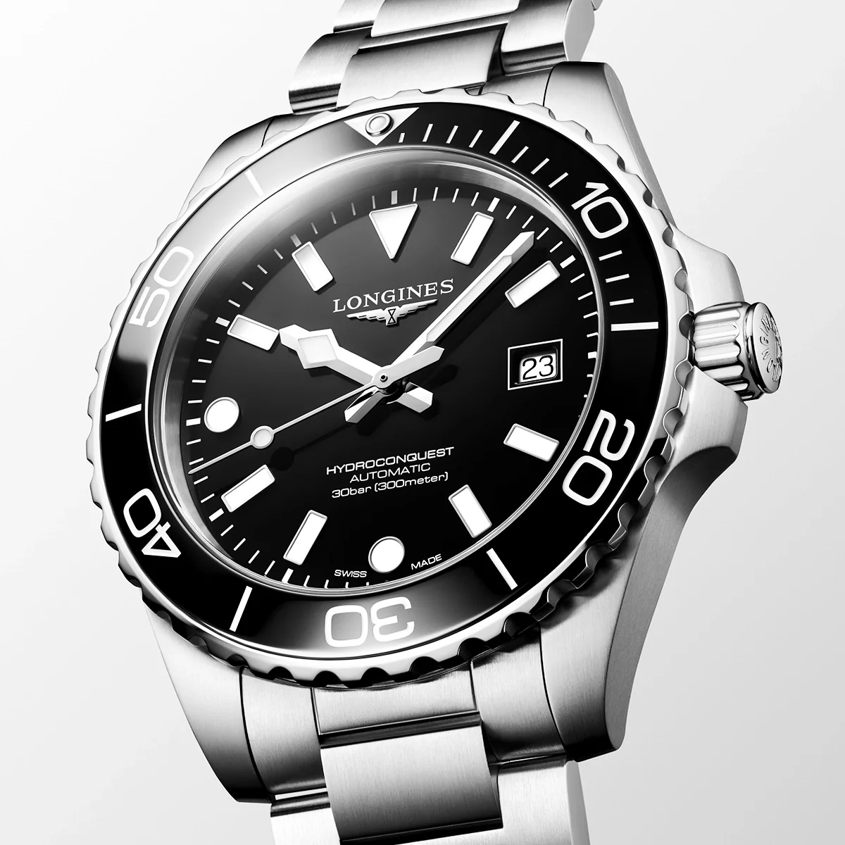 HydroConquest 42mm Black Dial & Ceramic Bezel Automatic Watch - Image 2