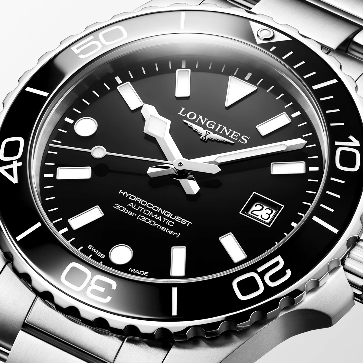 HydroConquest 42mm Black Dial & Ceramic Bezel Automatic Watch - Image 3