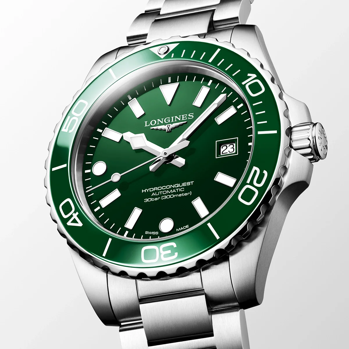 HydroConquest 42mm Green Dial & Ceramic Bezel Automatic Watch - Image 2