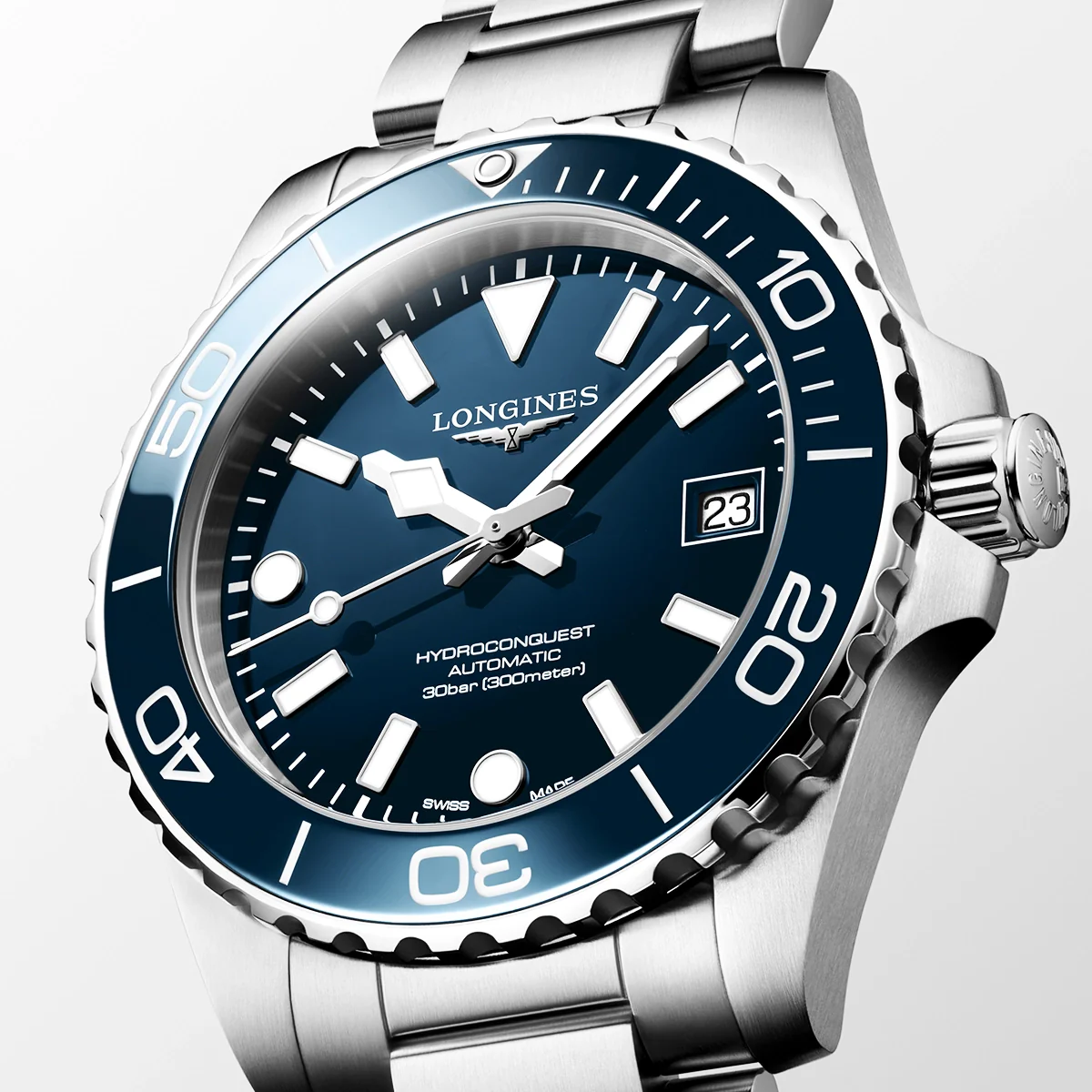 HydroConquest 39mm Blue Dial & Ceramic Bezel Automatic Watch - Image 2