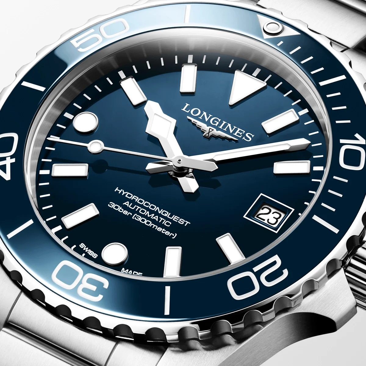 HydroConquest 39mm Blue Dial & Ceramic Bezel Automatic Watch - Image 3