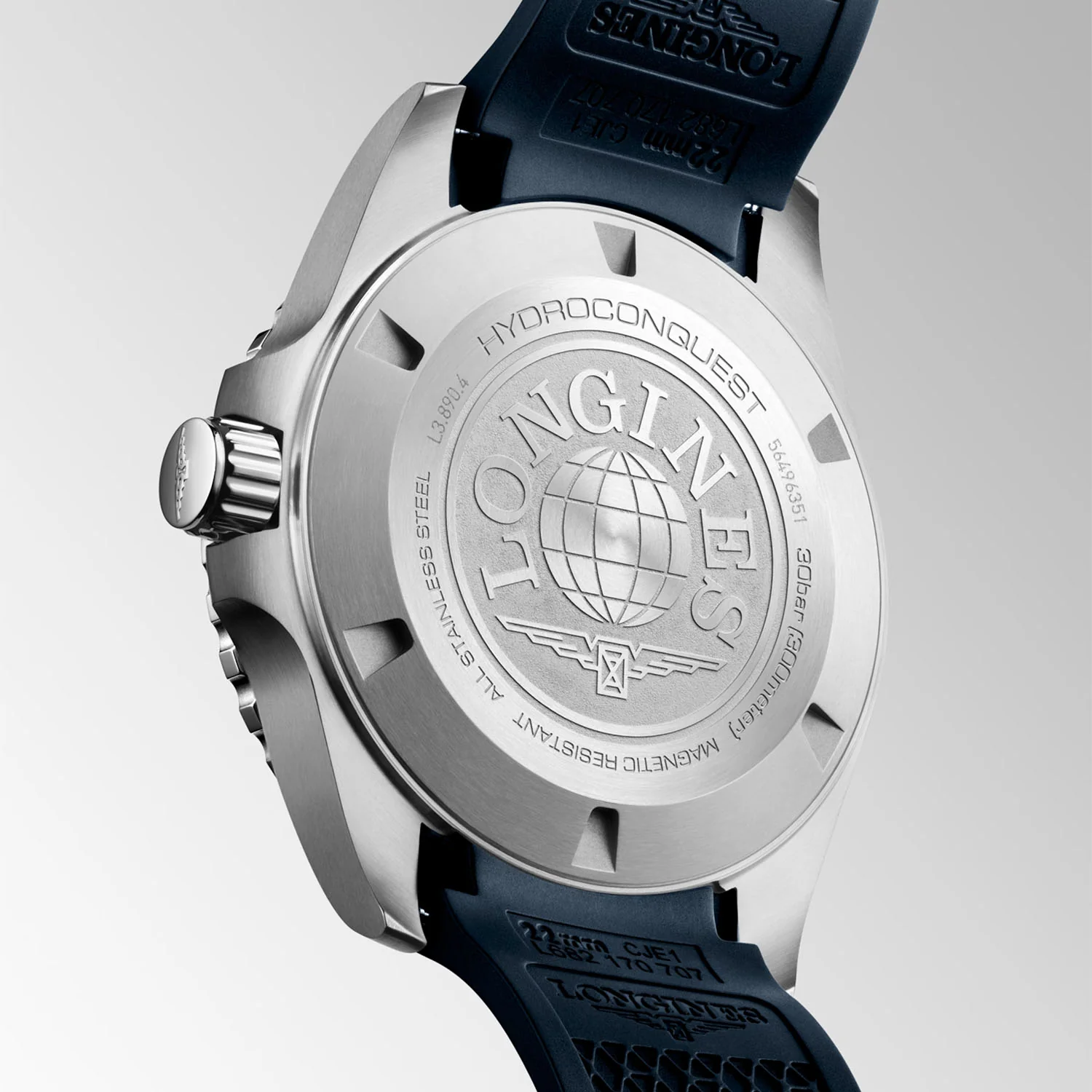 HydroConquest GMT 43mm Blue Dial Mens Automatic Strap Watch - Image 4