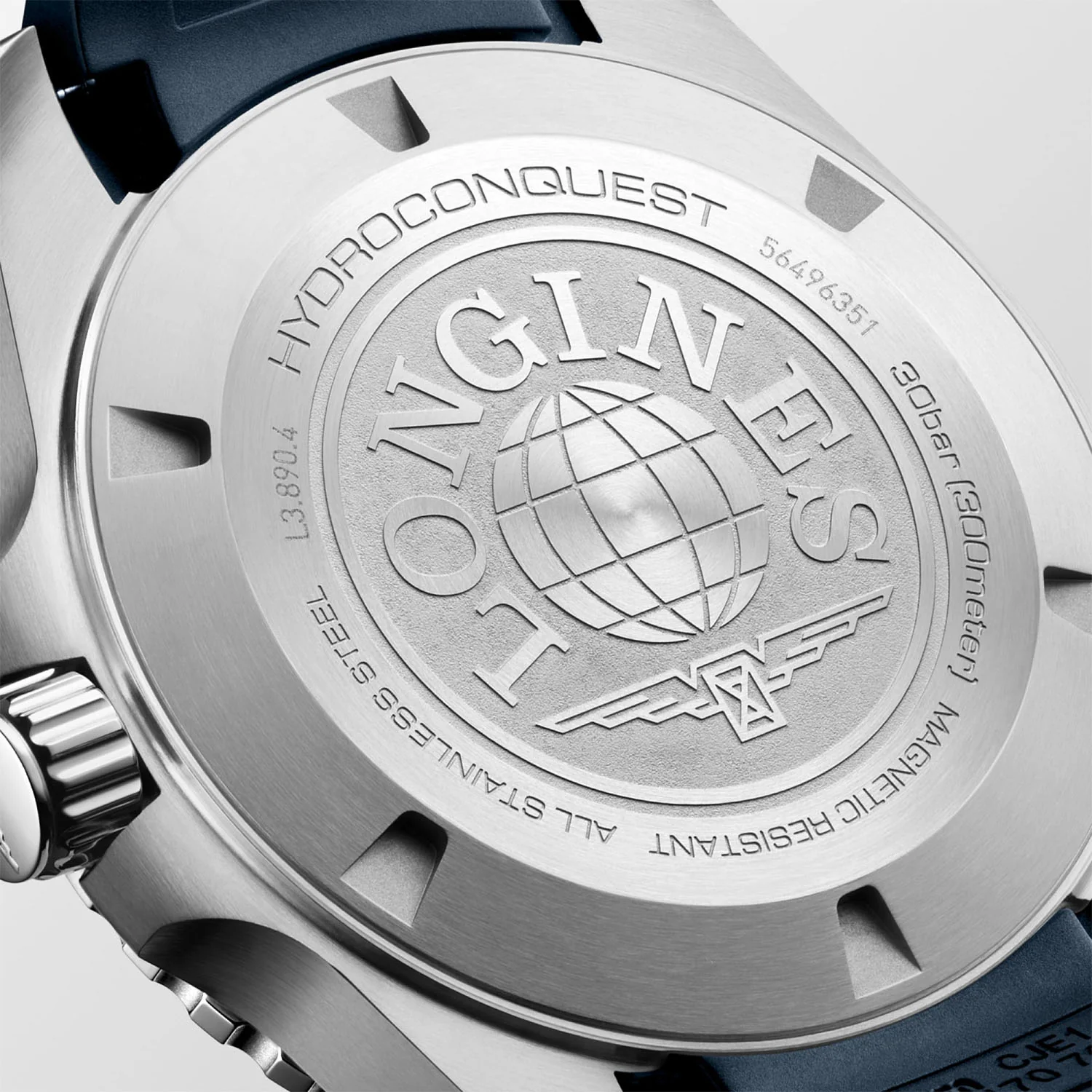 HydroConquest GMT 43mm Blue Dial Mens Automatic Strap Watch - Image 5