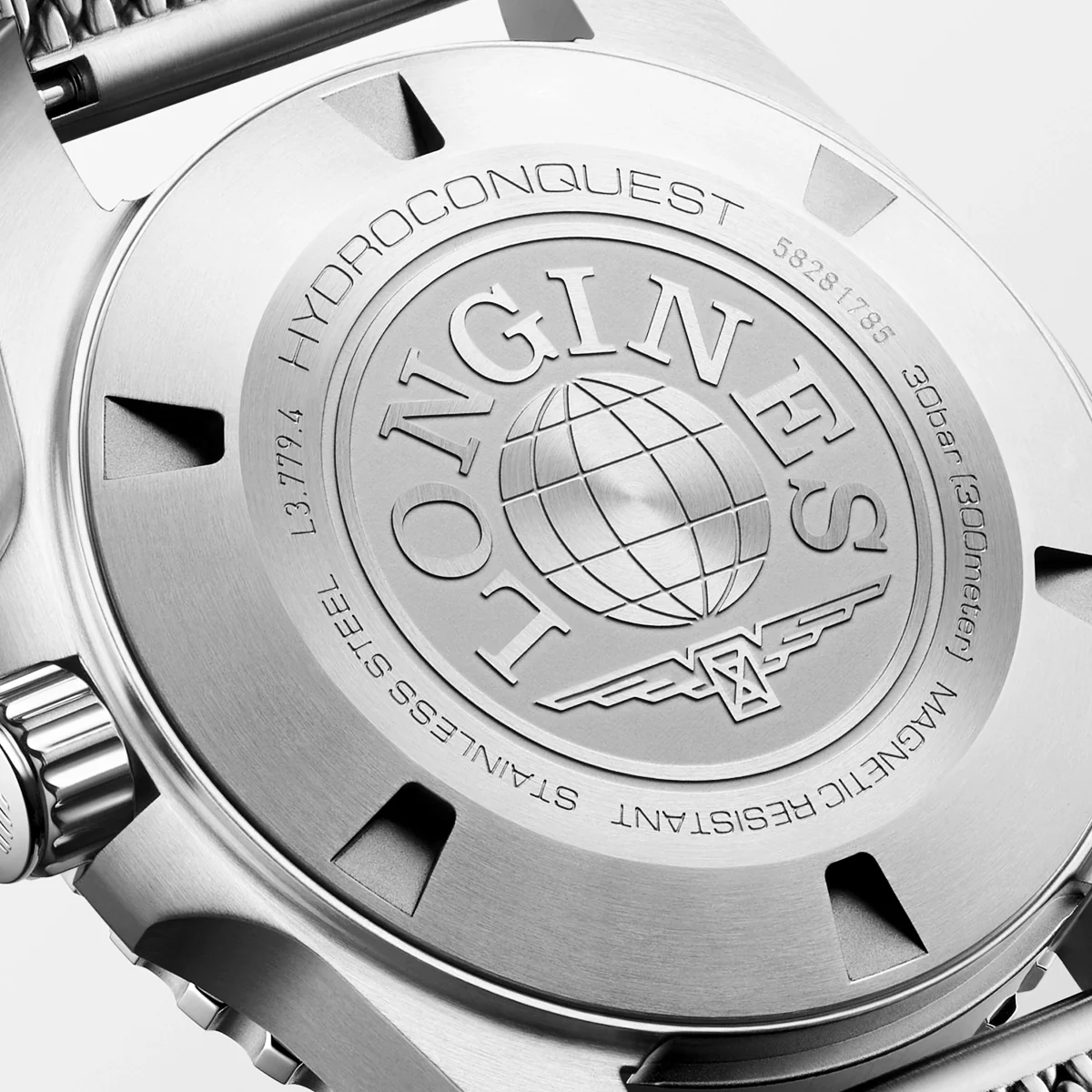 HydroConquest 39mm Ice Blue Dial Milanese Bracelet Watch - Image 4