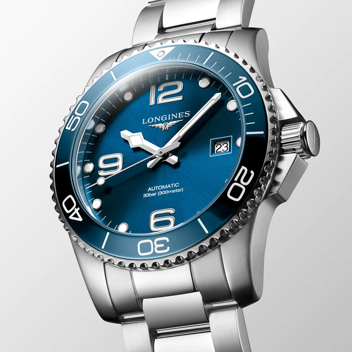 HydroConquest Steel 41mm Automatic Bracelet Watch - Image 4