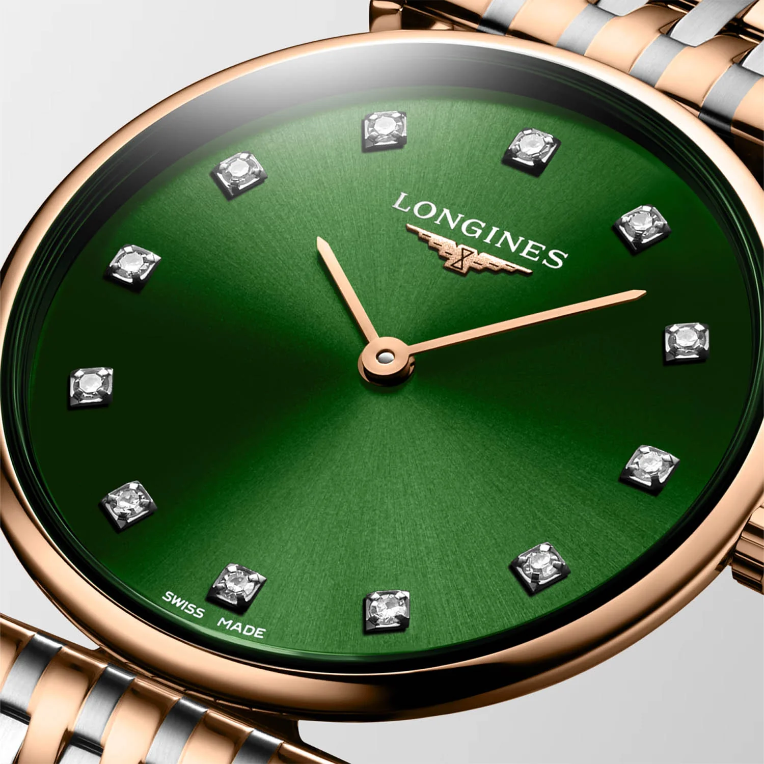 La Grande Classique 29mm Steel and Rose Gold PVD Green Dial Watch - Image 2