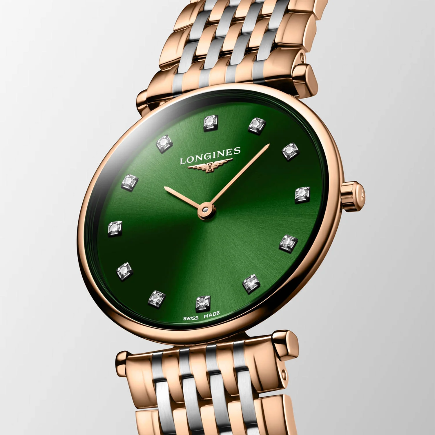 La Grande Classique 29mm Steel and Rose Gold PVD Green Dial Watch - Image 3