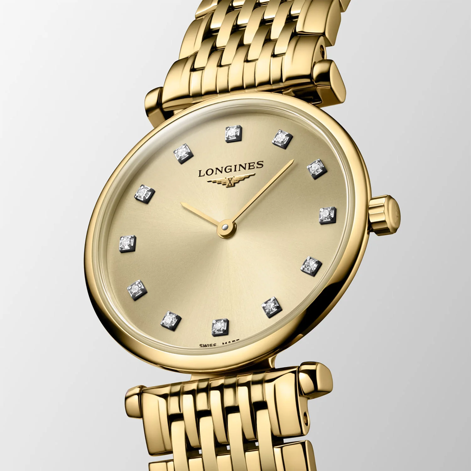 La Grande Classique 24mm Gold PVD Diamond Dial Ladies Bracelet Watch - Image 3