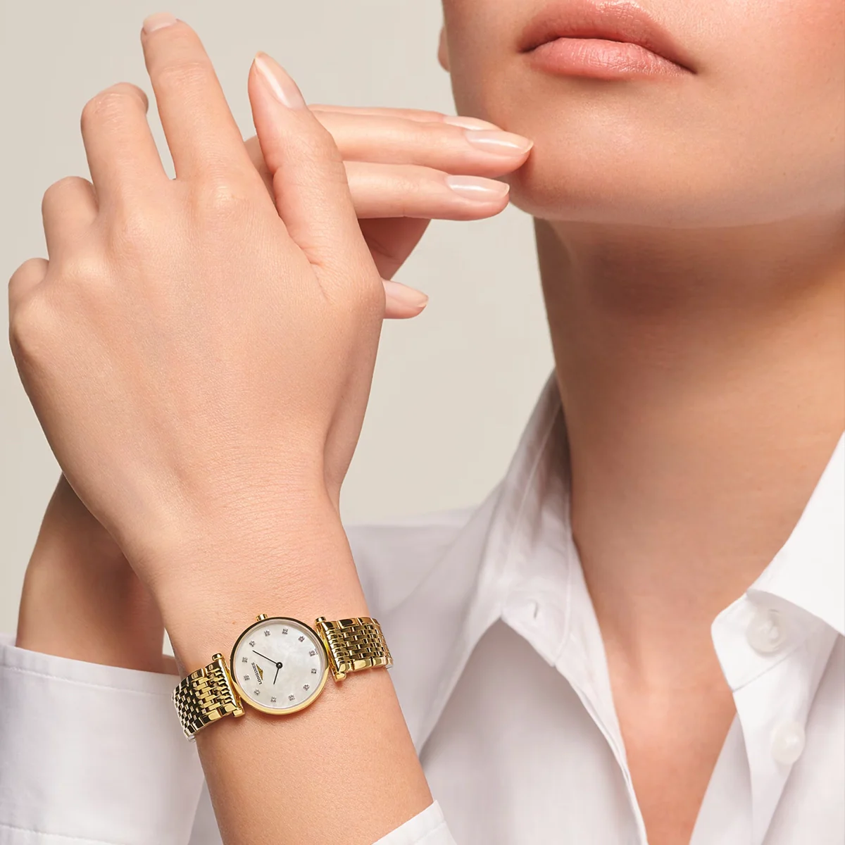La Grande Classique 24mm Yellow Gold Diamond Dial Ladies Watch - Image 6