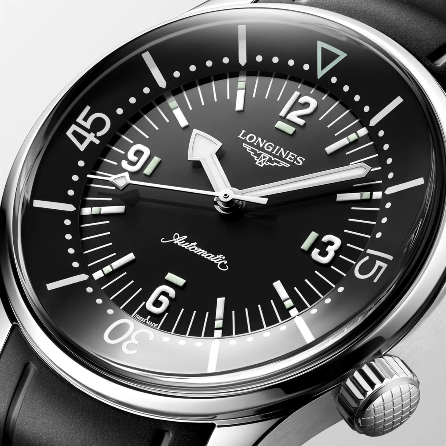 Legend Diver 39mm Black Dial Men's Automatic Strap Watch - Image 2