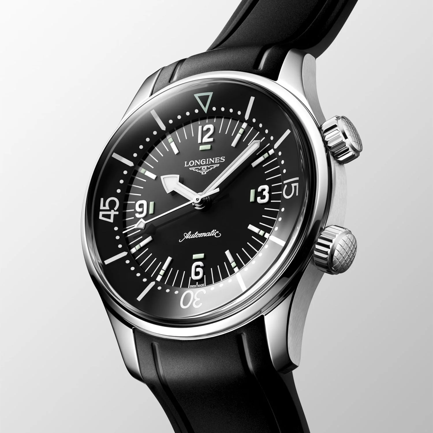 Legend Diver 39mm Black Dial Men's Automatic Strap Watch - Image 3