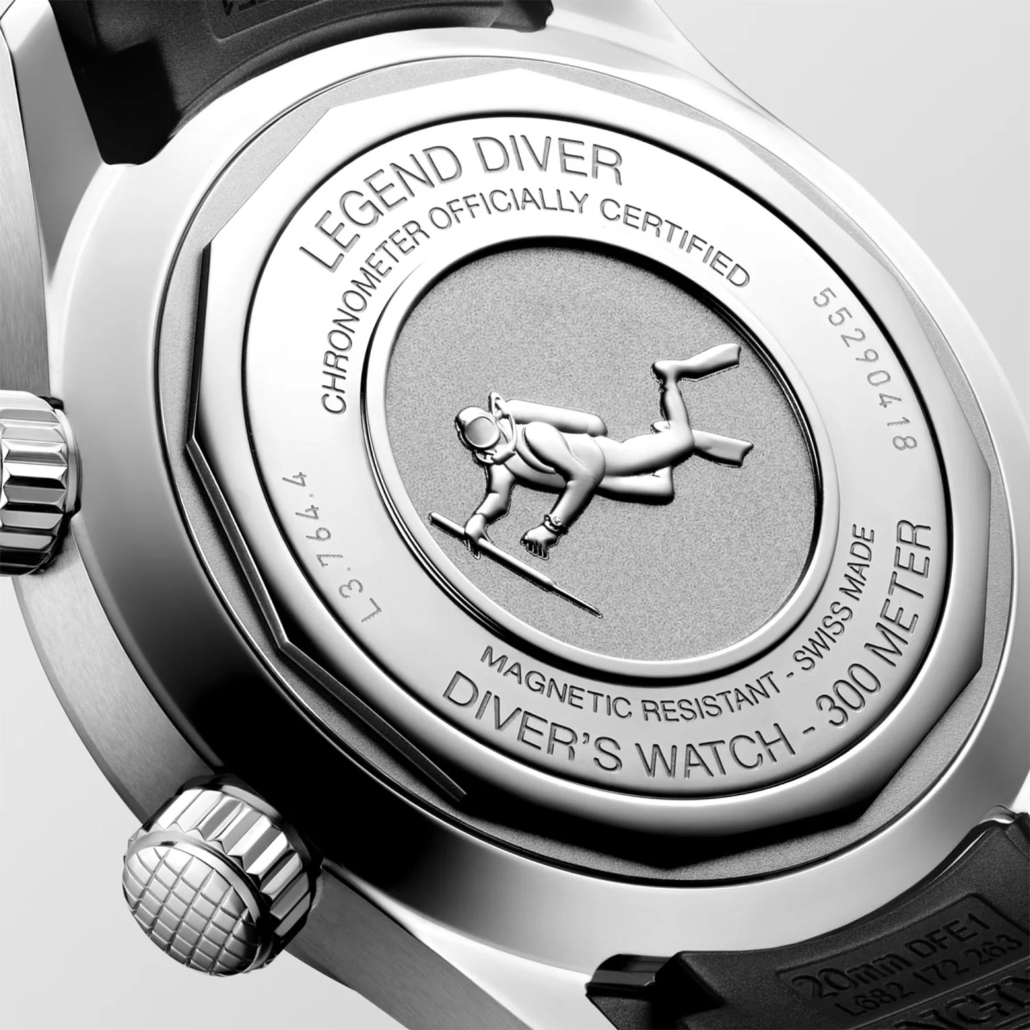 Legend Diver 39mm Black Dial Men's Automatic Strap Watch - Image 4