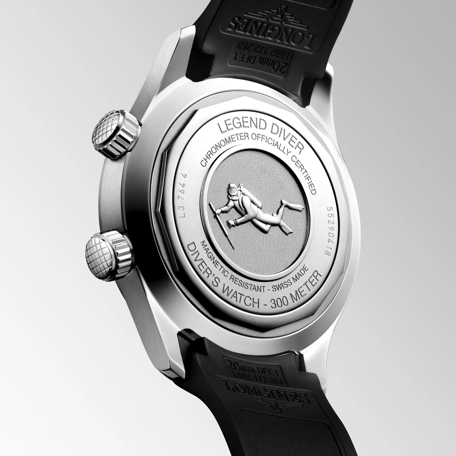 Legend Diver 39mm Black Dial Men's Automatic Strap Watch - Image 5